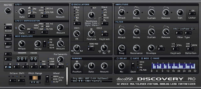 blank The all-new Graphic Modulation Envelope makes its presence felt at the bottom-right of the GUI.